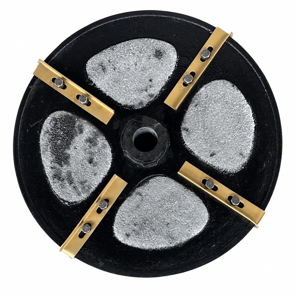 Rotavator blade holder flange, side view