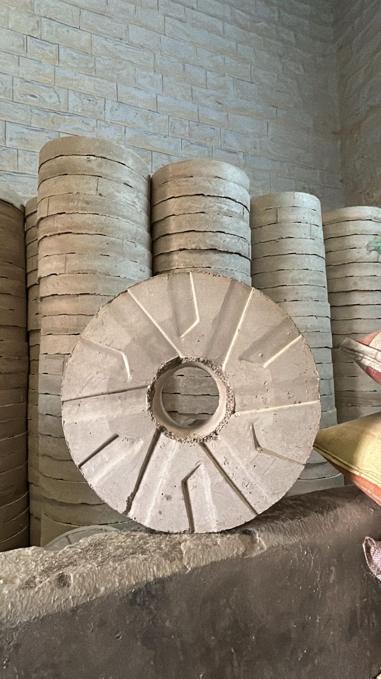Rotavator flange, raw casting before finishing