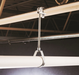 Sprinkler hanger with nut